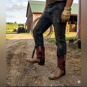 Roper Men’s Tan Leather Interior Boots